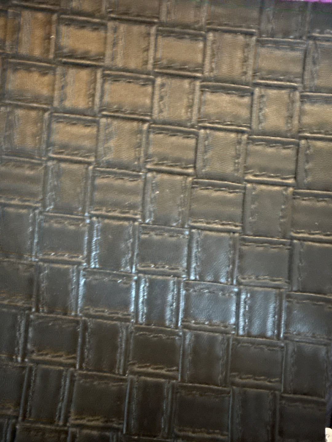 Black Basket Weave Micro Single Ladies ROUND 2 by Makeup Junkie Bags 10/5 (Ships in 4-5 Weeks)