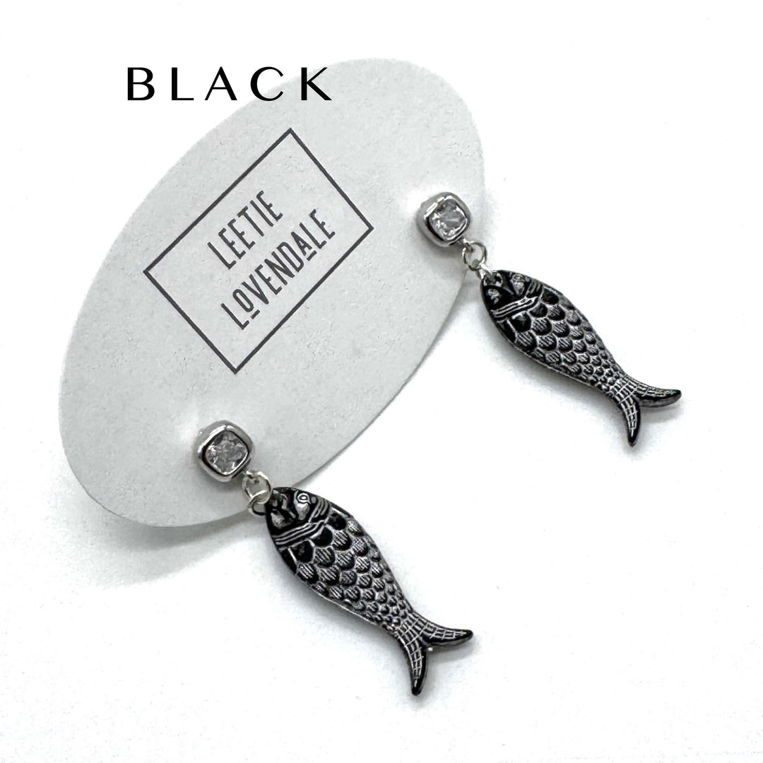 Charming Fish Earrings by Leetie Lovendale (Preorder: Ships in 2-3 Weeks)
