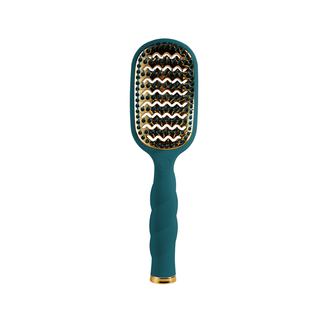 Teal With It Vented Hair Brush by Teleties