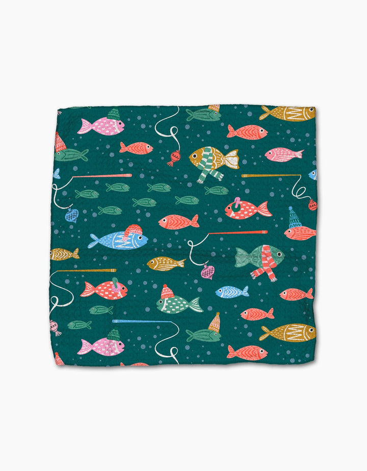 Holiday Fish Dishcloth Set by Geometry
