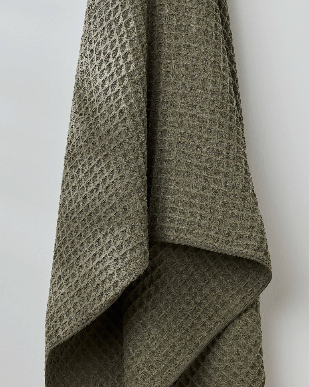 Forest Waffle Bath Towel by Geometry