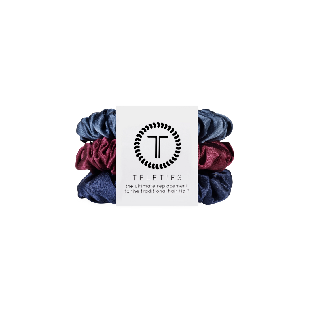 Teleties Silk Scrunchies - Small Band Pack of 3 - Autumn Assortments