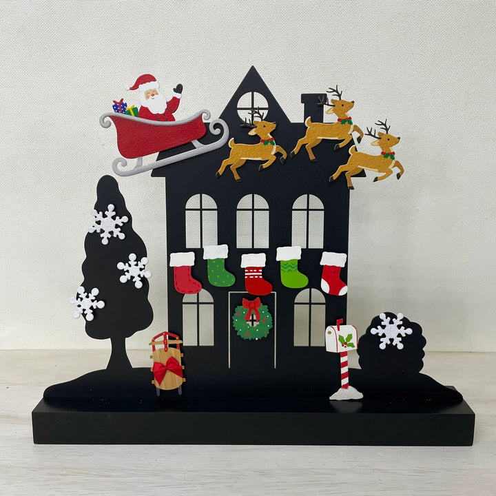 Santa in Sleigh Magnet by Roeda