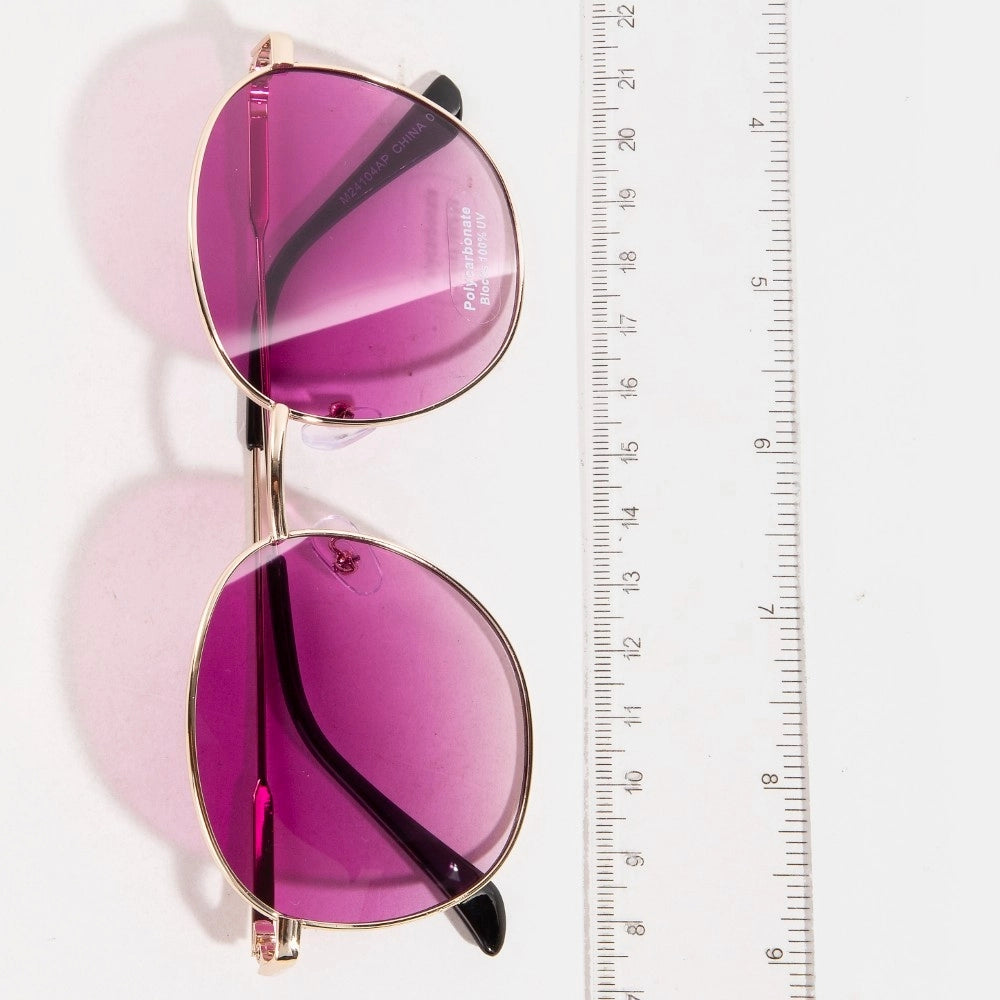 Simple Large Lens Sunglasses - Choice of Color