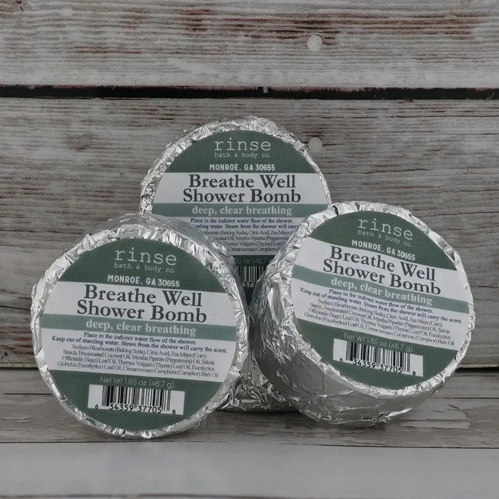 Breathe Well Essential Oil Shower Bomb by Rinse