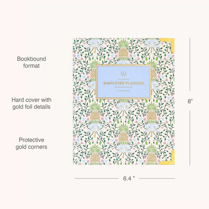 Pineapple Charm 2026-2027 Bookbound Weekly Simplified Planner by Emily Ley