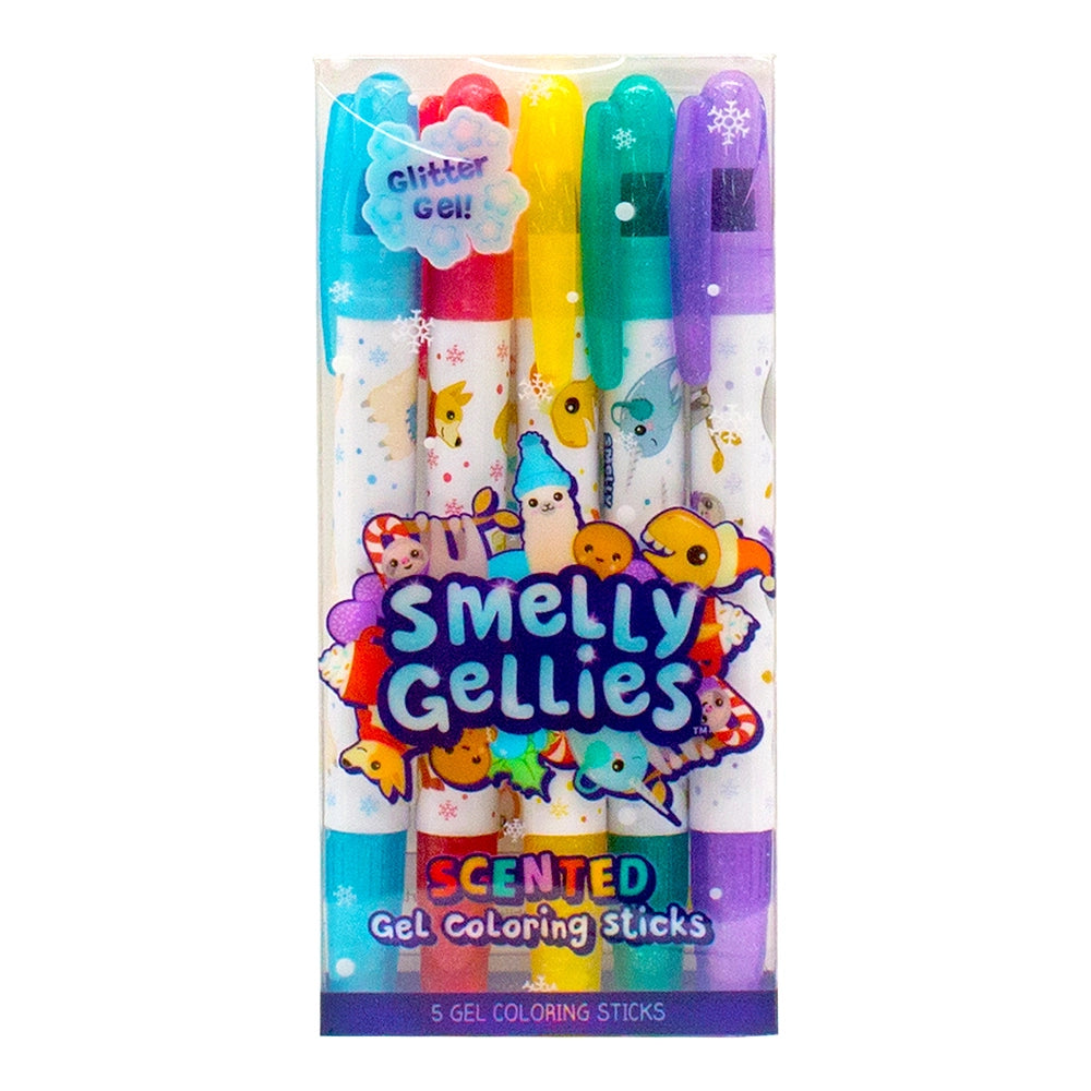 Holiday-Scented Glitter Gel Coloring Sticks