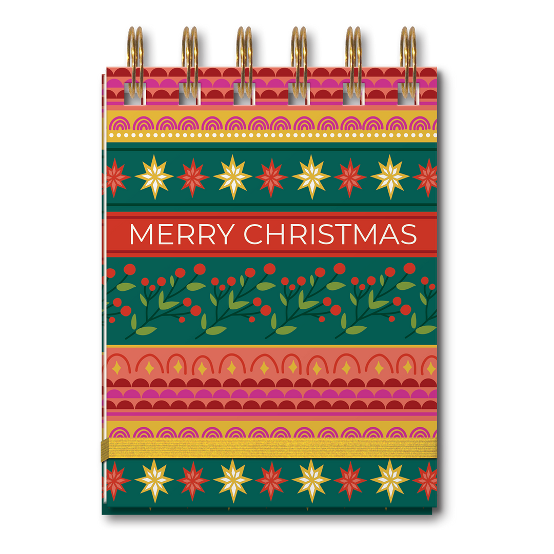 Festive Christmas Spiral Notepad