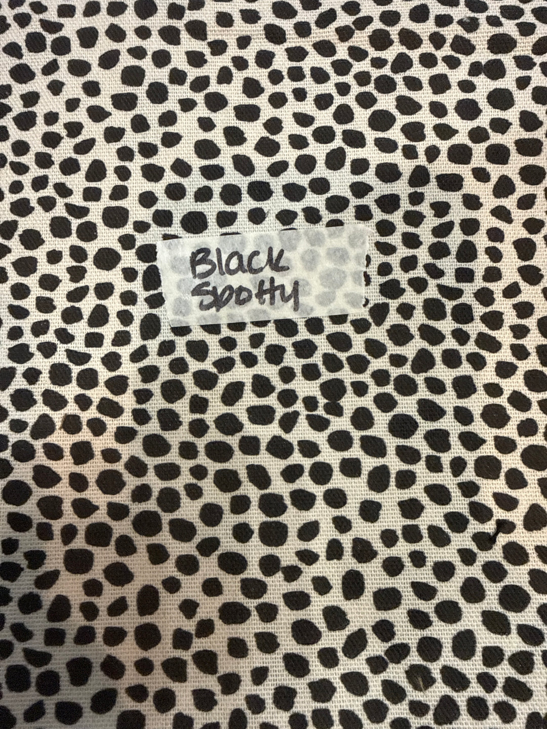 MJ TX PREPO SINGLE LADIES: Black Spotty Dot Mini Top Zip by Makeup Junkie (Ships in 3-4 Weeks)