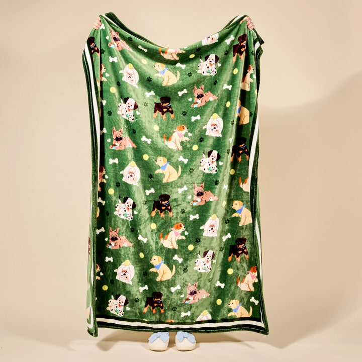 Snuggle Up Plush Blanket - Dog Days by The Darling Effect