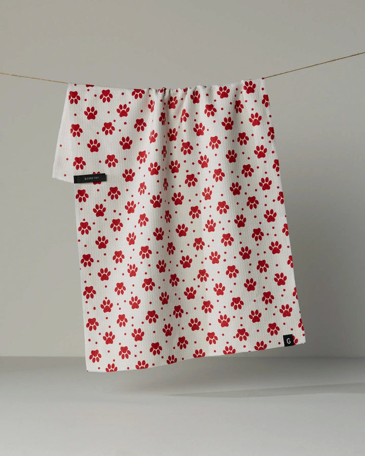Dachshund Dash Luxe Kitchen Towel by Geometry