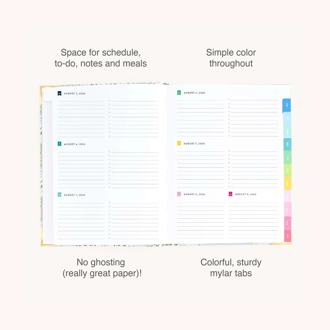 Pineapple Charm 2026-2027 Bookbound Weekly Simplified Planner by Emily Ley