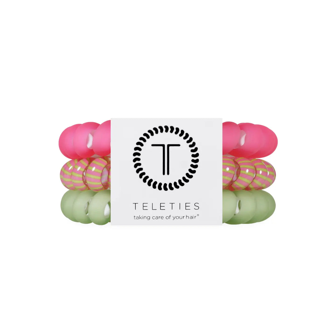 Teleties Hair Tie - Large Band Pack of 3 - Summer Crush