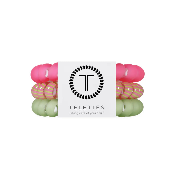 Teleties Hair Tie - Large Band Pack of 3 - Summer Crush