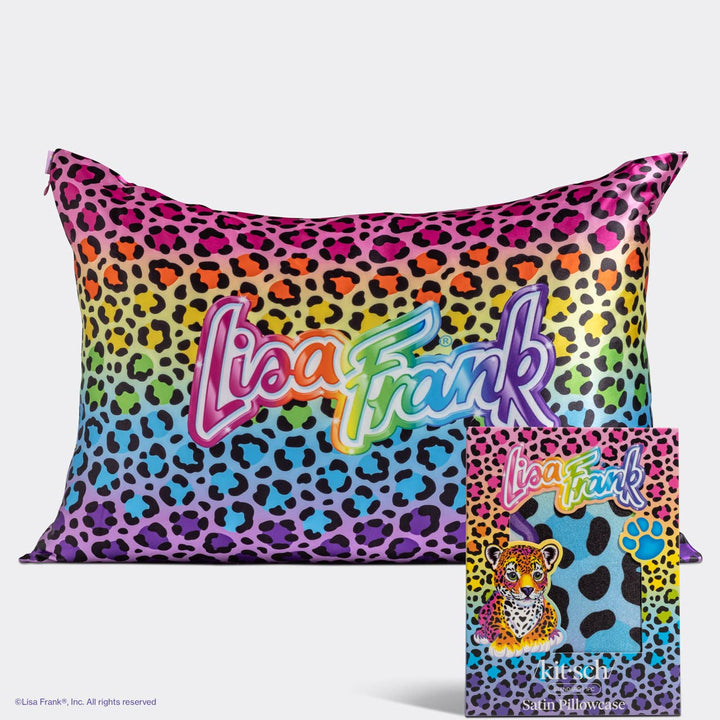 Lisa Frank Rainbow Leopard Satin Pillowcase