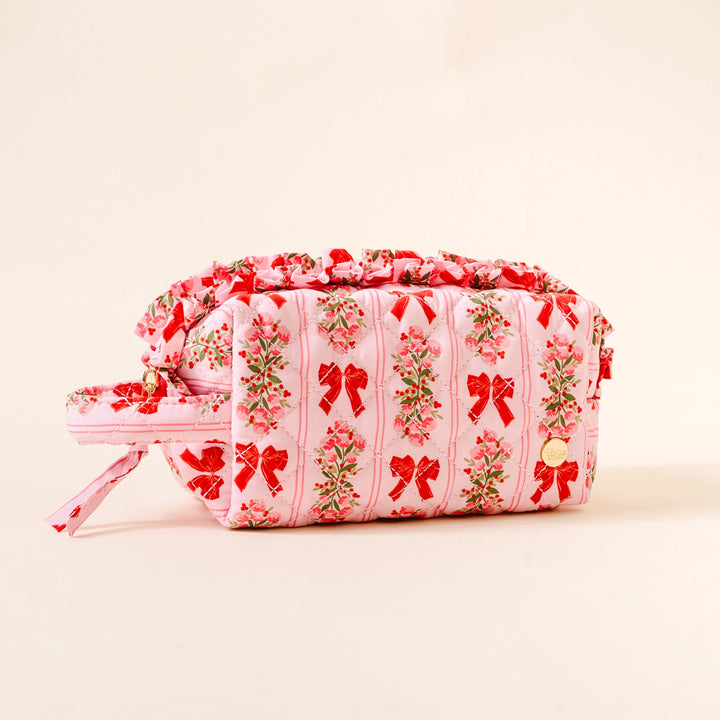 Essentials Quilted Cosmetic Bag - Oh So Merry by the Darling Effect