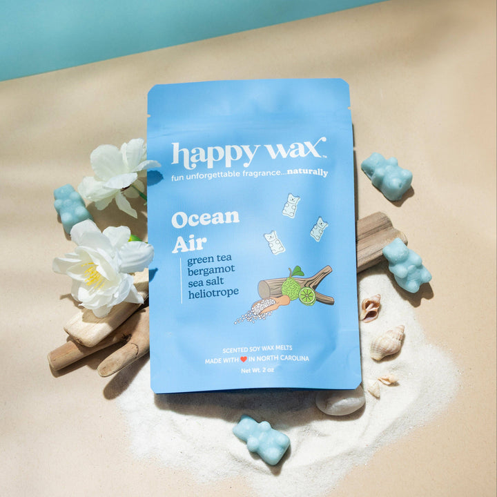 Happy Wax Soy Melts 4 Oz Bag - Ocean Air