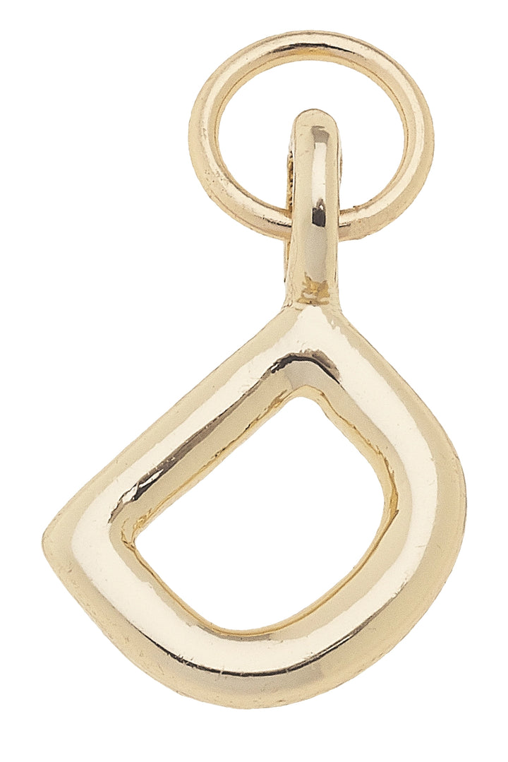 Mini Initial Charm in Shiny Gold By Canvas