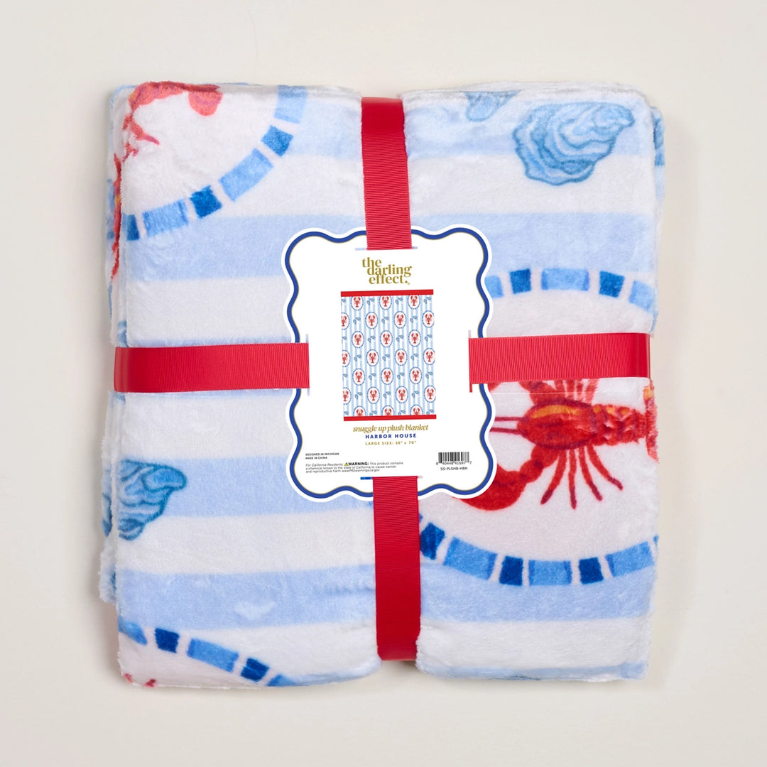 Snuggle Up Plush Blanket - Harbor House by The Darling Effect