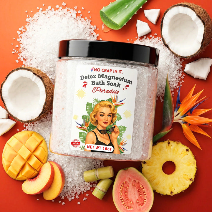 Magnesium Bath Soak - Paradise by No Crap In It (PREORDER: Ships in 2-3 Weeks)