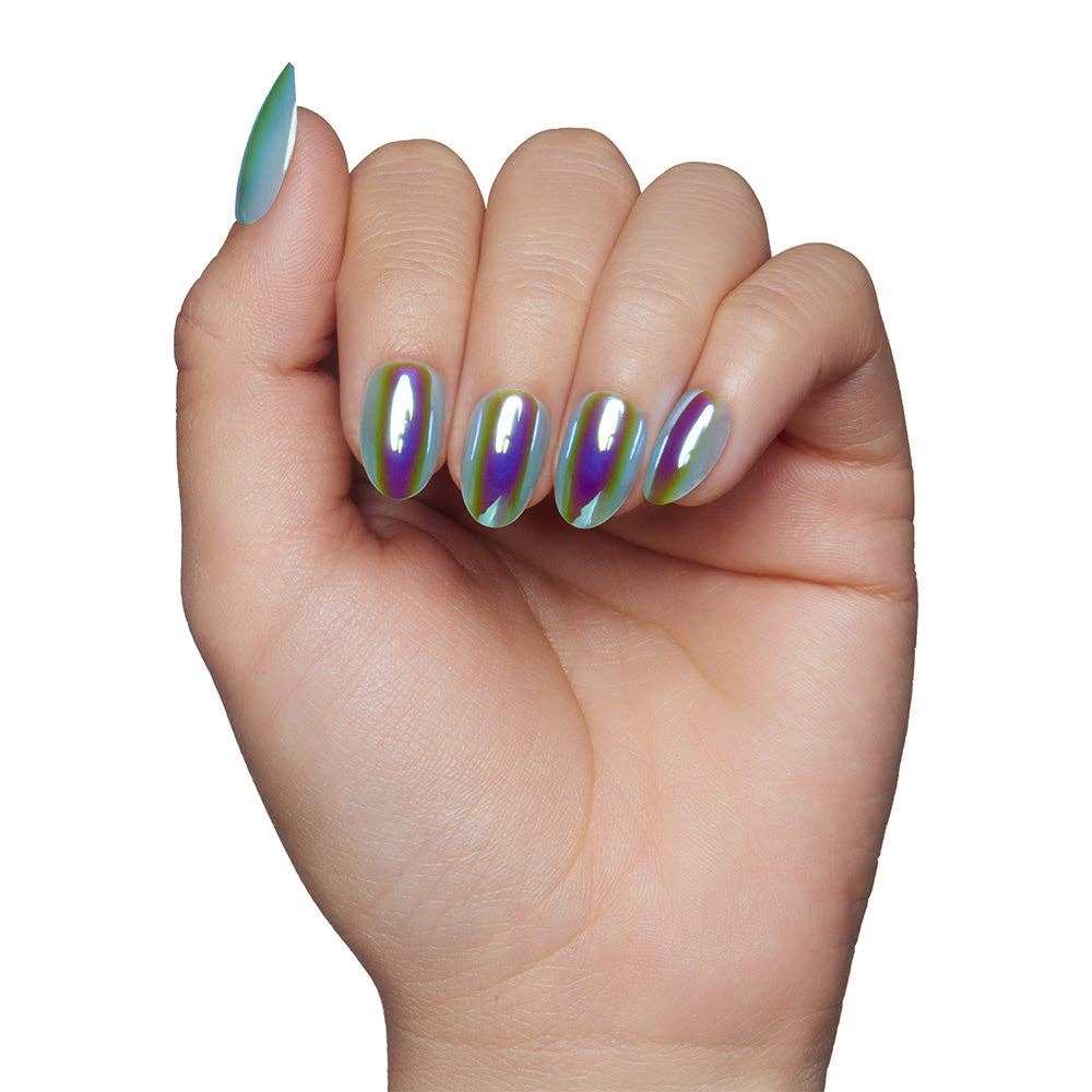 Siren Short Oval Press-On Nails by Glamnetic