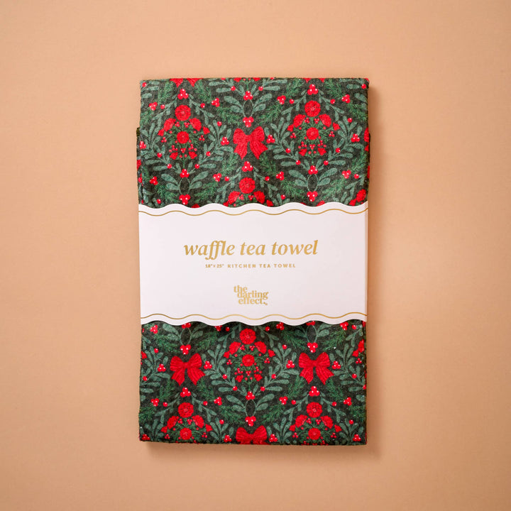Holiday Waffle Tea Towel - A Merry Moment by The Darling Effect