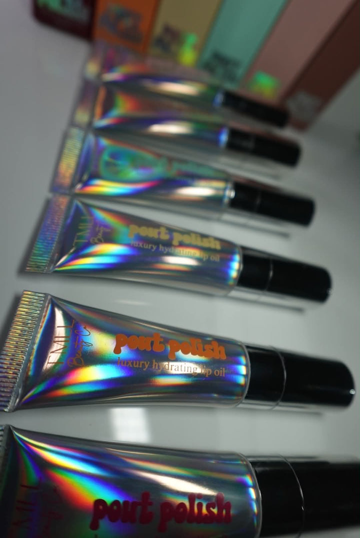 Pout Polish Luxury Hydrating Lip Oil by TMLL Beauty Co. (PREORDER: Ships in 2-3 Weeks)
