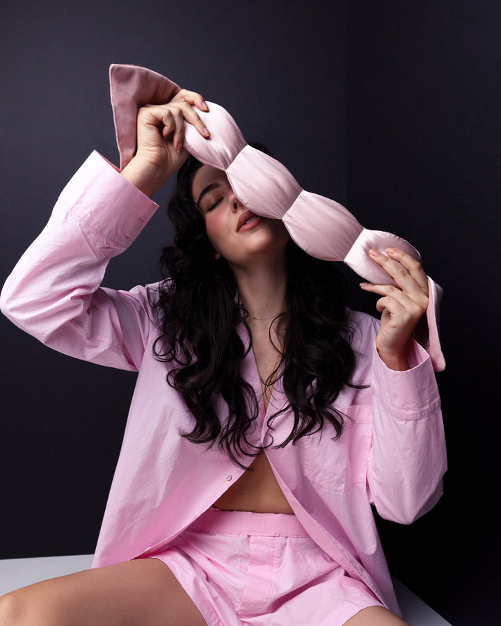 Silk Weighted Sleep Mask - Petal by nodpod