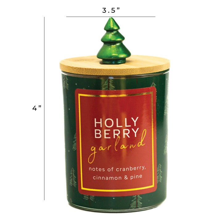 Holly Berry Garland 10oz Candle