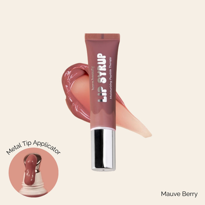Lip Syrup Moisturizing Peptide Therapy Lip Gloss - Mauve Berry