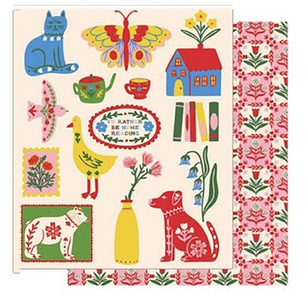 Scandinavian Icons Quilted Blanket