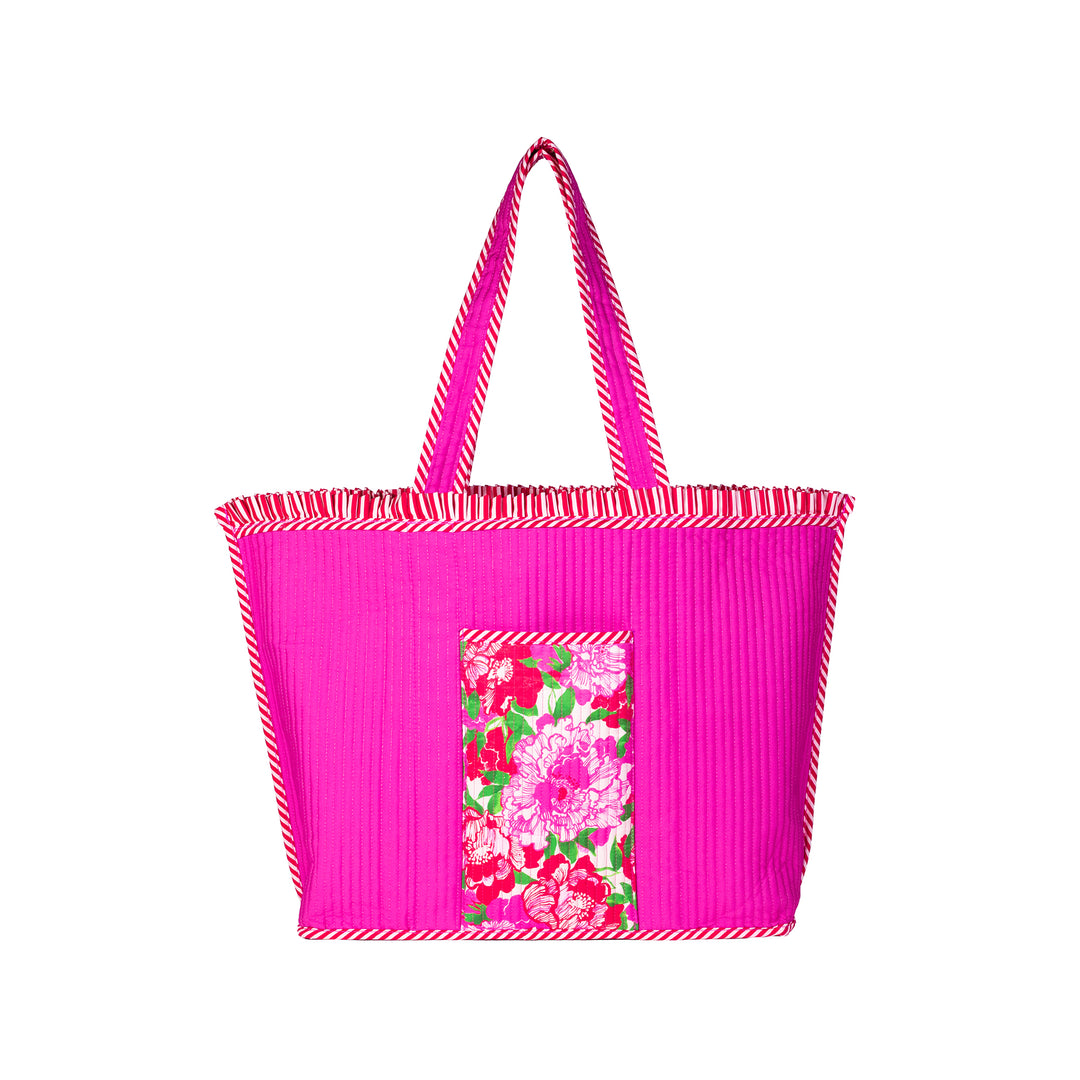 Quilted Ruffle Tote by Lilly Pulitzer - Maggies Bouquet