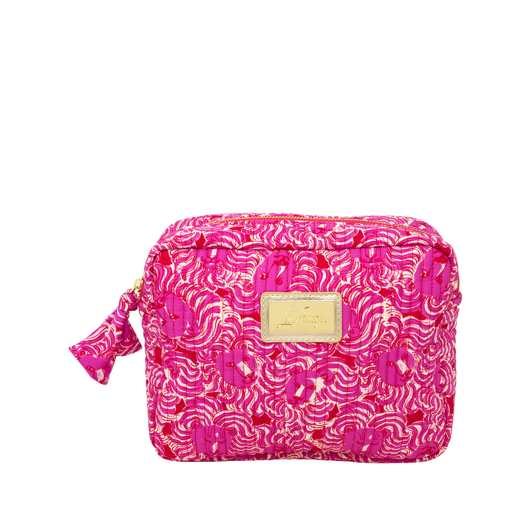 Cosmetic Pouch by Lilly Pulitzer - Strawberry Red Pride of Lilly