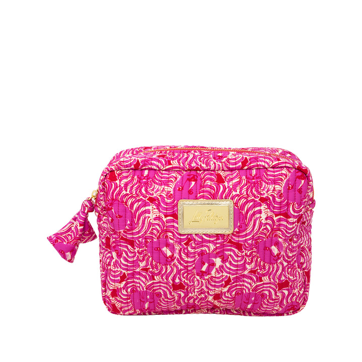 Cosmetic Pouch by Lilly Pulitzer - Strawberry Red Pride of Lilly