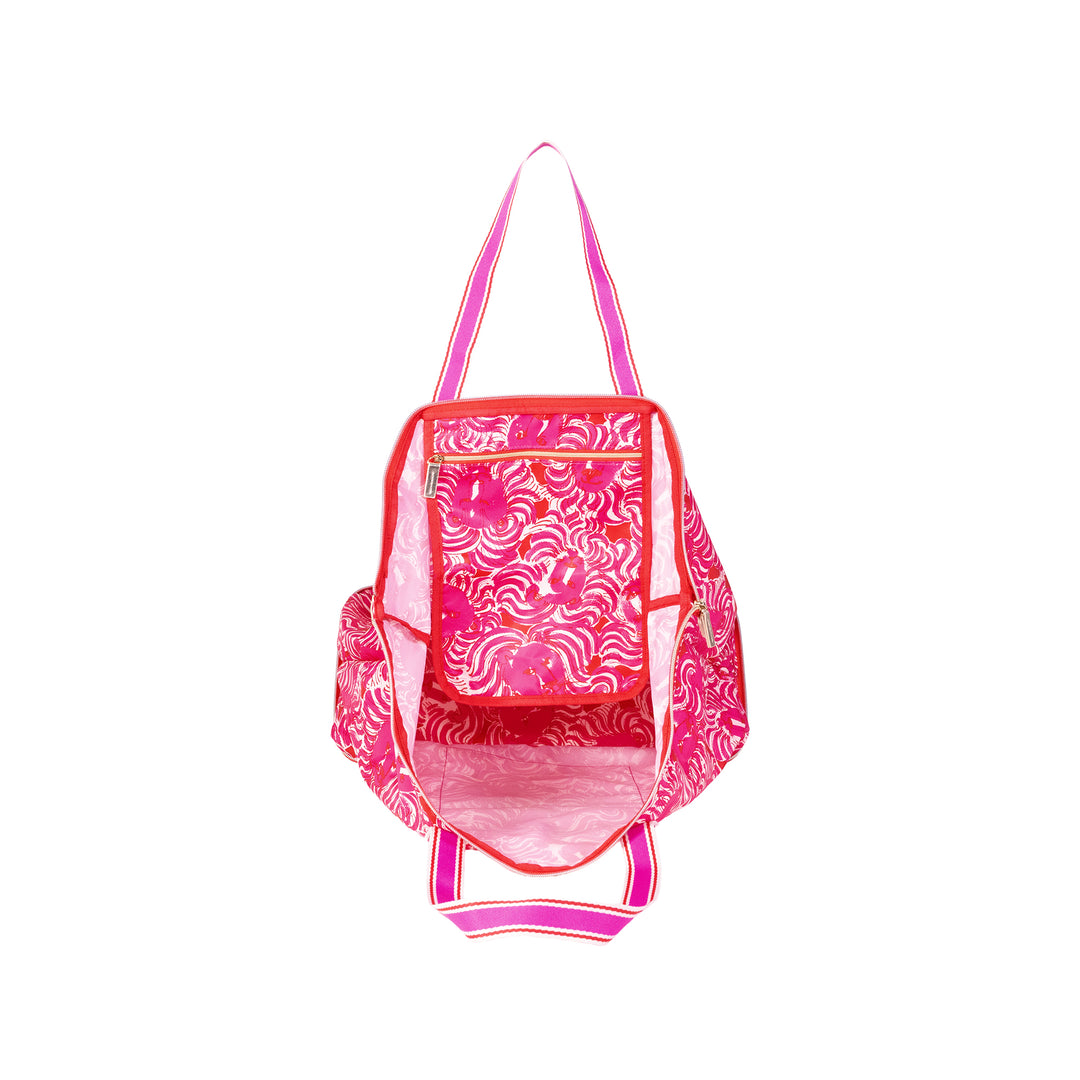 Packable Tote by Lilly Pulitzer - Strawberry Red Pride of Lilly