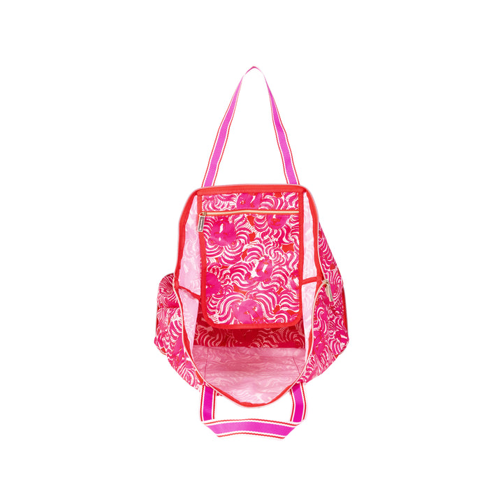 Packable Tote by Lilly Pulitzer - Strawberry Red Pride of Lilly