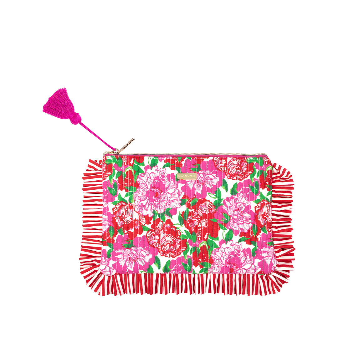 Quilted Ruffle Pouch by Lilly Pulitzer - Maggies Bouquet