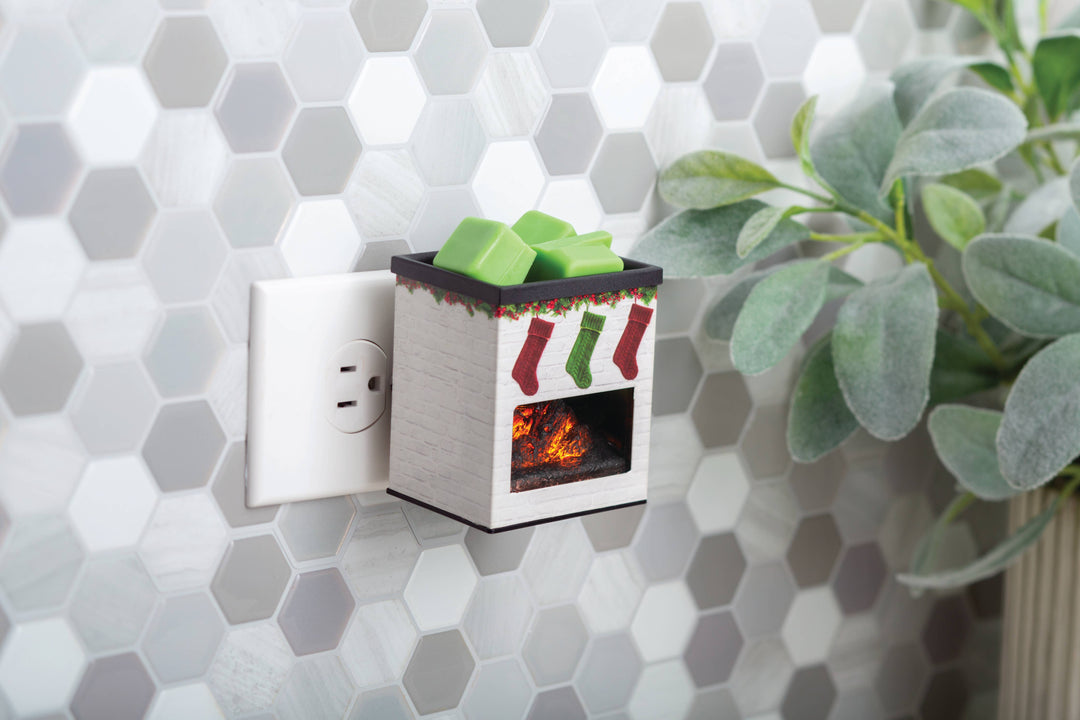 Holiday Fireplace Pluggable Fragrance Warmer