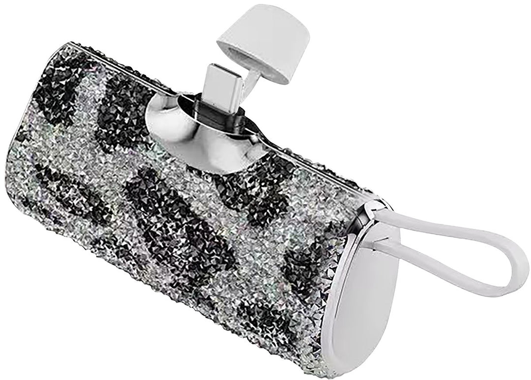 5000 mAh USB-C Glitter Power Bank by Tech Trendz (Ships in 2-3 Weeks)
