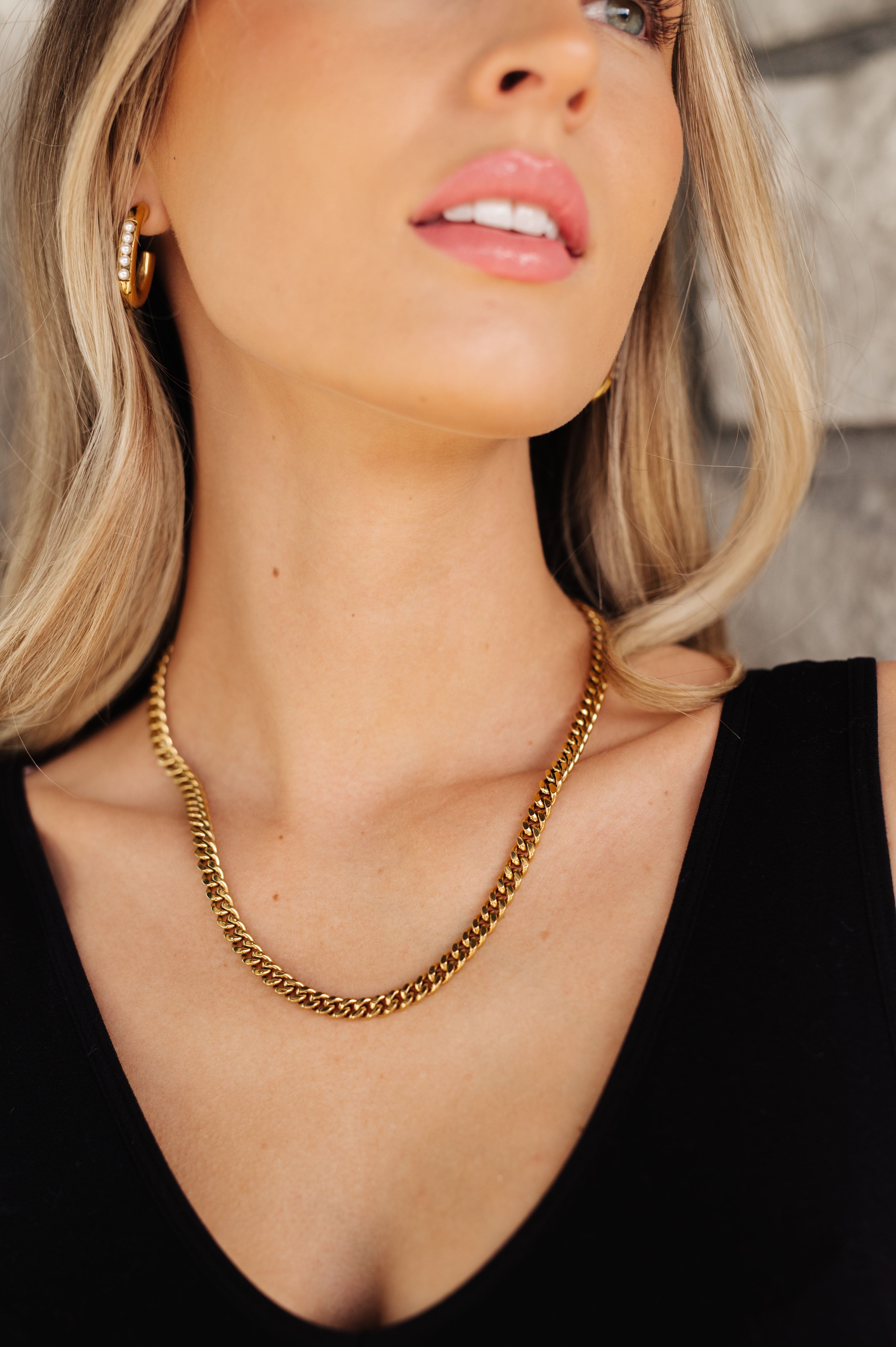 Chain Reaction Gold Plated Choker - 3/12