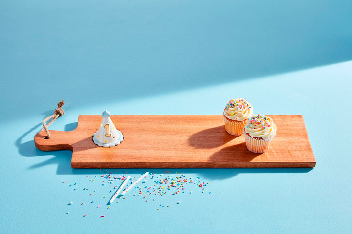 Blue 1st Birthday Hat Light-Up Sitter by Mud Pie