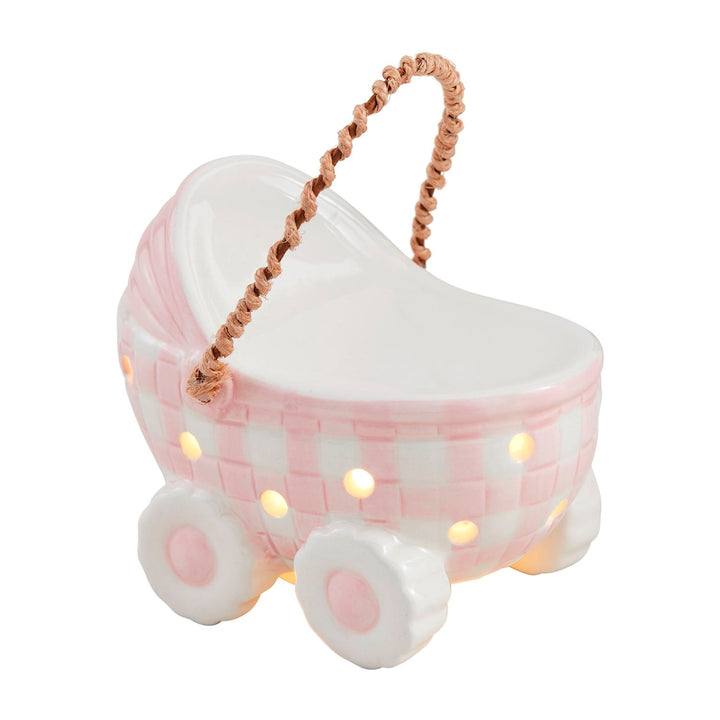 Pink Light-Up Baby Carriage by Mud Pie