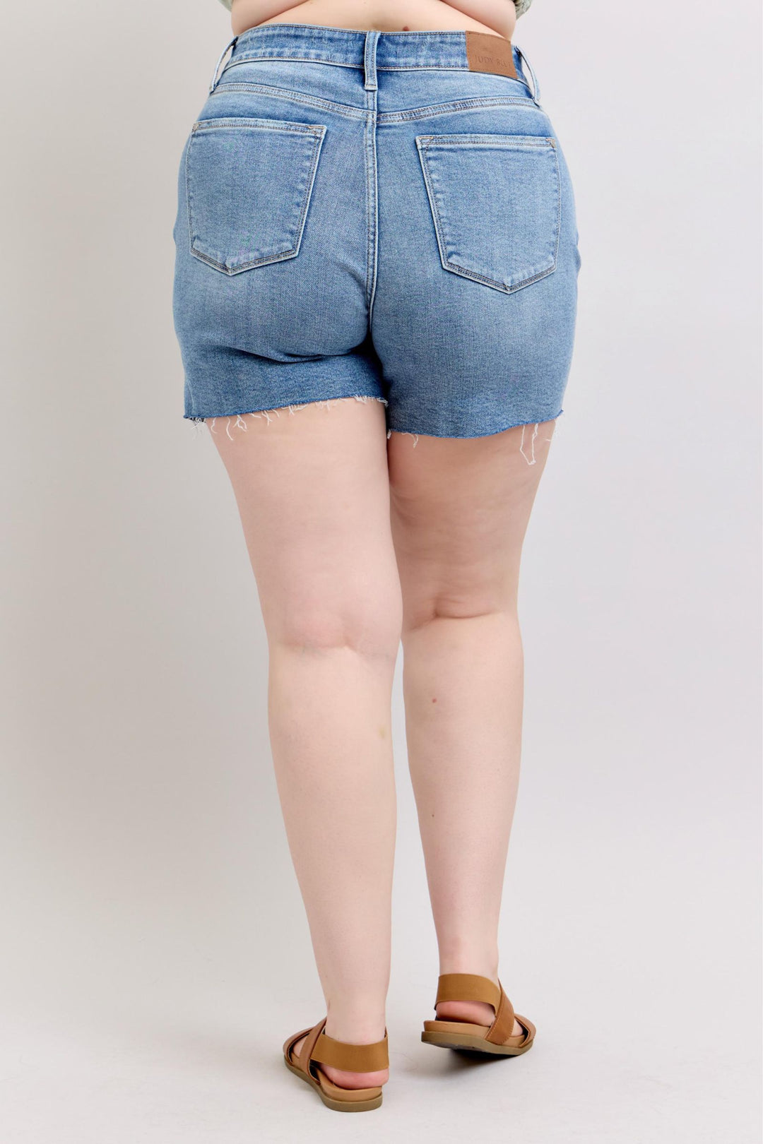 Charley High Rise Distressed Cutoff Shorts by Judy Blue