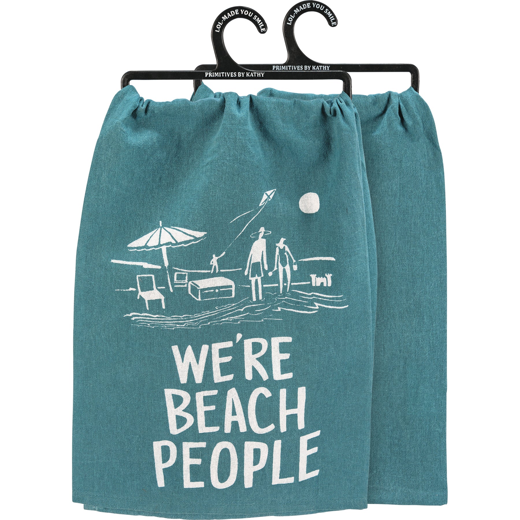 'We're Beach People' Kitchen Towel