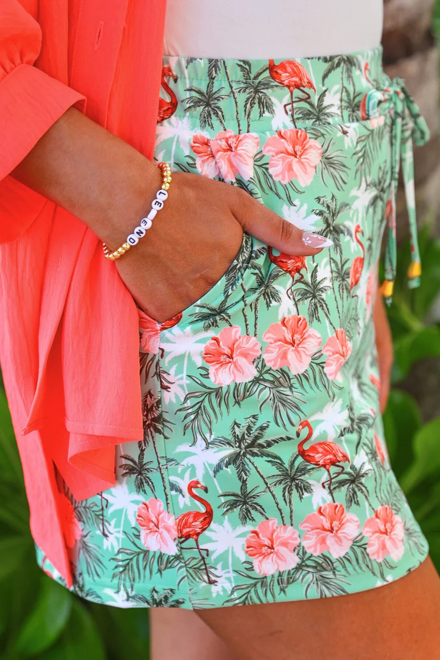 Palm Beach Flamingo Skort by Jess Lea