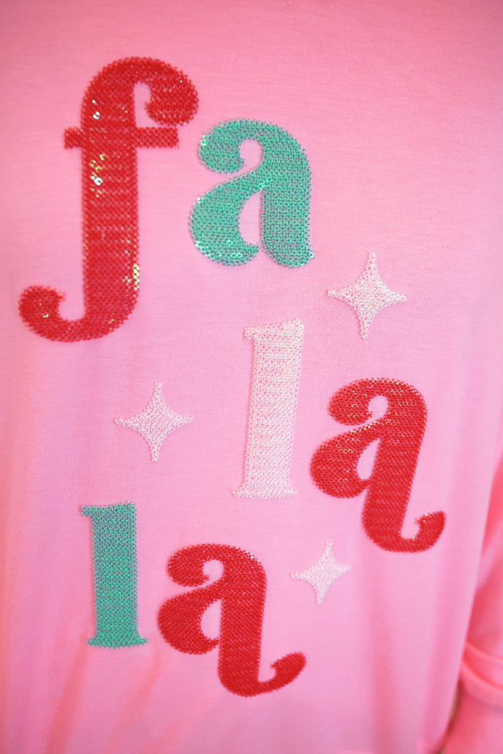 Fa La La French Terry Pullover by Jess Lea (PREORDER: Ships in October)