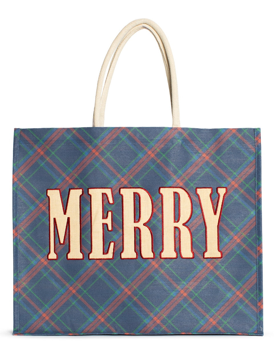 Layton Plaid Merry Carryall Tote