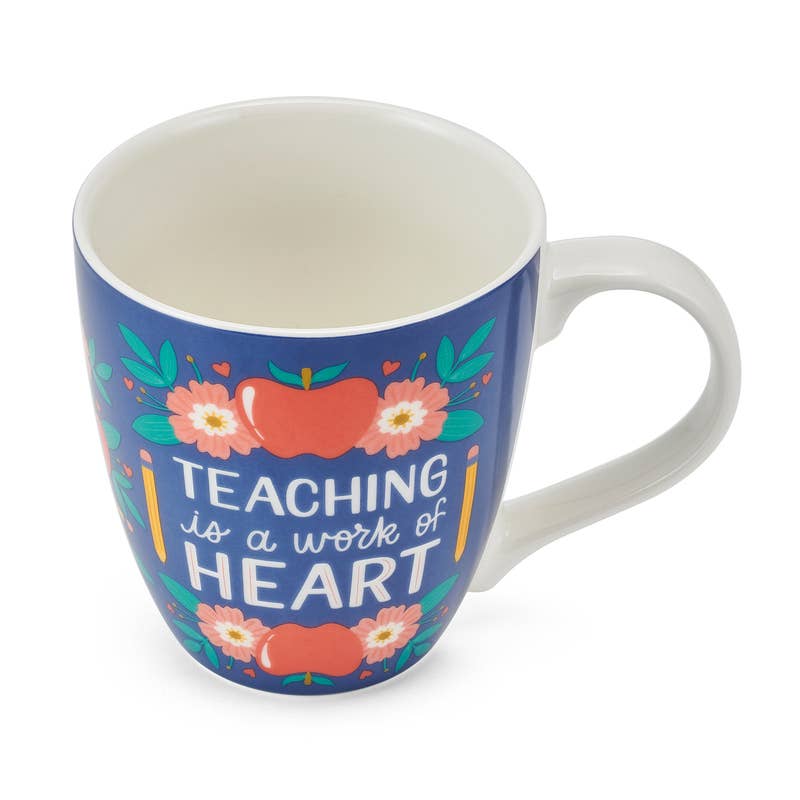 'Teaching Is A Work Of Heart' 18oz Mug