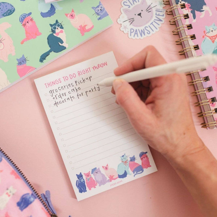 Things To Do Right Meow Cool Cats Notepad