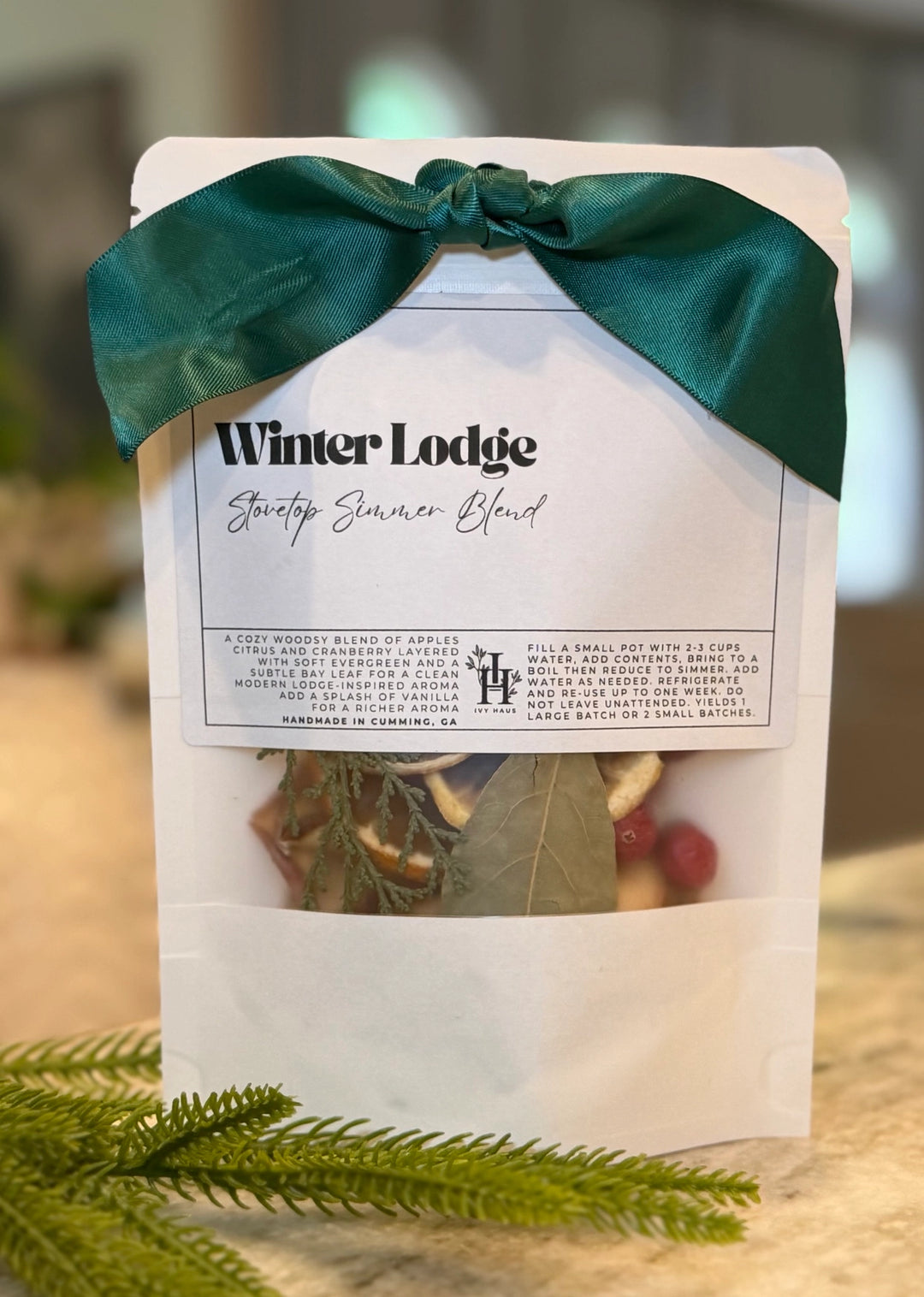 Large Stovetop Simmer Blend Potpourri - Winter Lodge Holiday